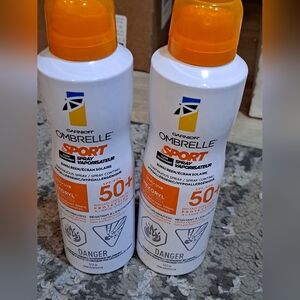 2 Brand New Garnier Ombrelle Sport Sunscreen SPF 50+